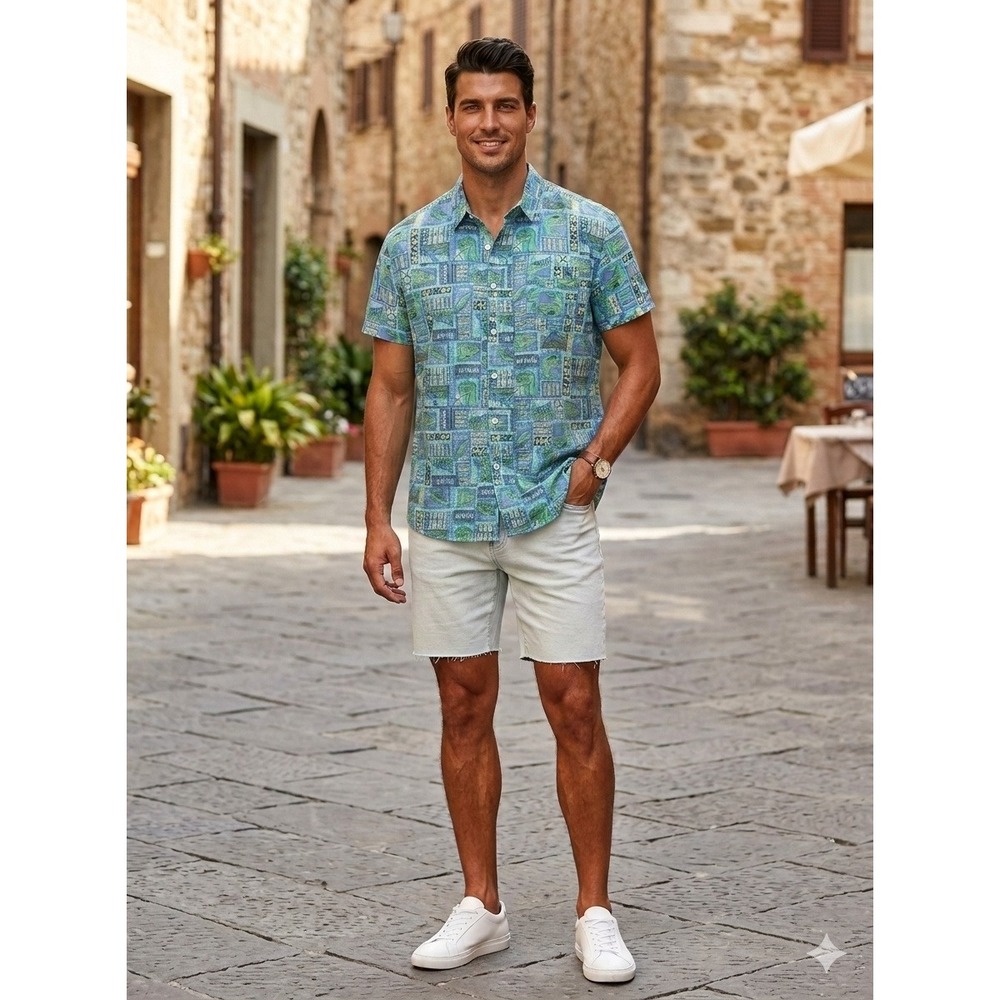 Urban Outfitters X Shirts For All My Friends Dinosaur Print Cotton Shirt Mens L
